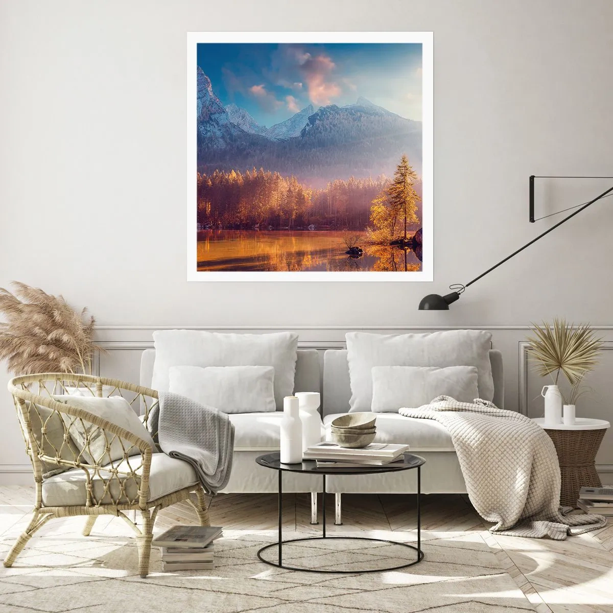 Affisch - I berg och dalar - 40x40 cm