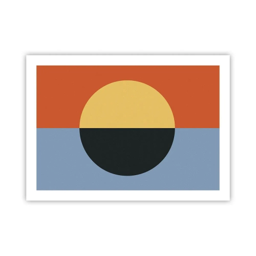 Affisch - Komposition av värme och kyla - 70x50 cm