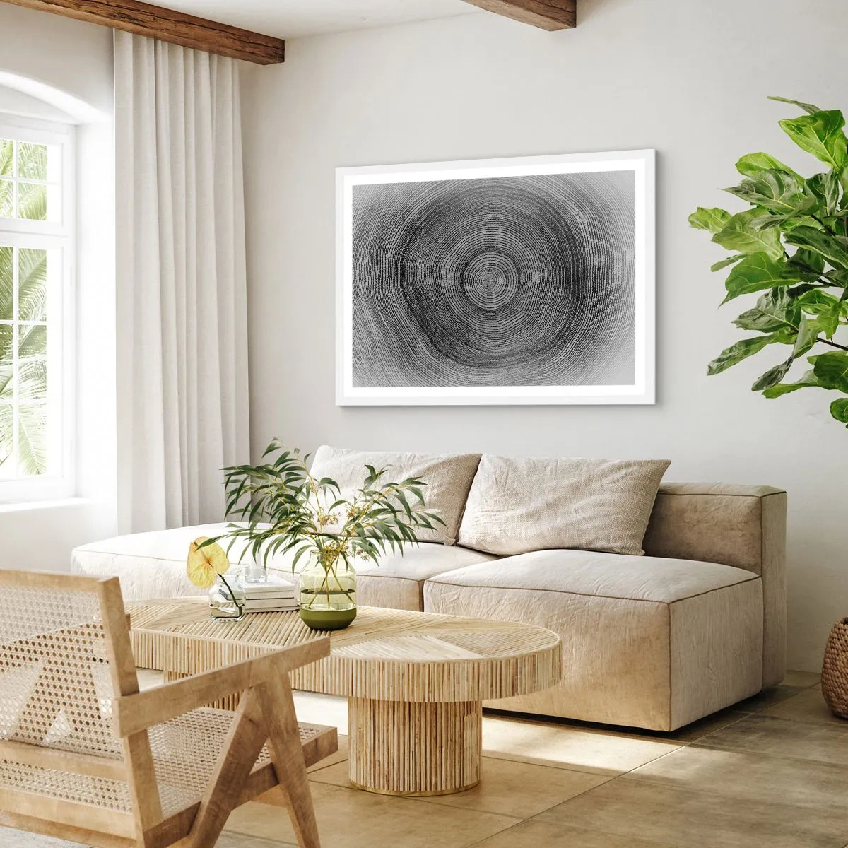 Affisch i vit ram - Ett tecken i tiden - 100x70 cm