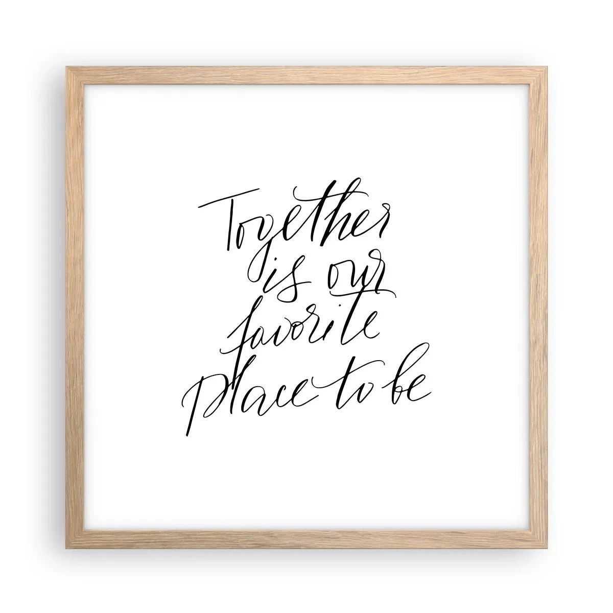 Affisch i ram av ljusek - Känner du också det? - 40x40 cm