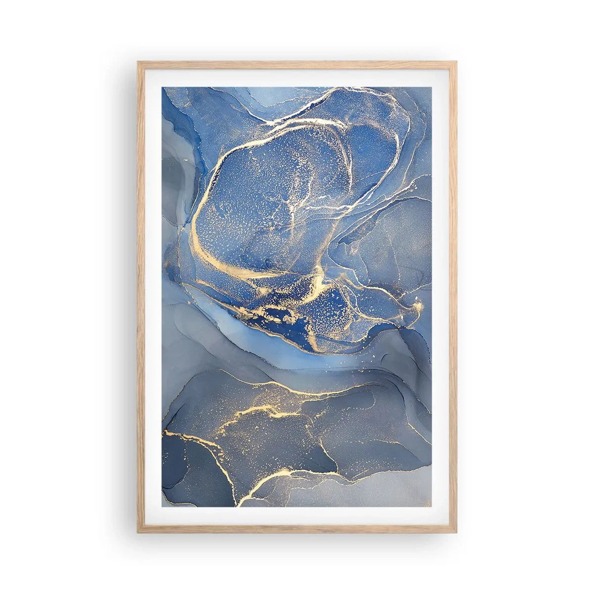 Affisch i ram av ljusek - Gulddamm - 61x91 cm