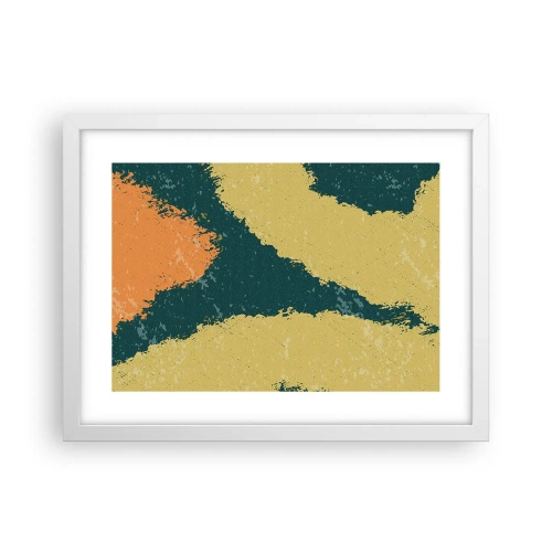 Affisch i vit ram - Abstraktion - i slow motion - 40x30 cm
