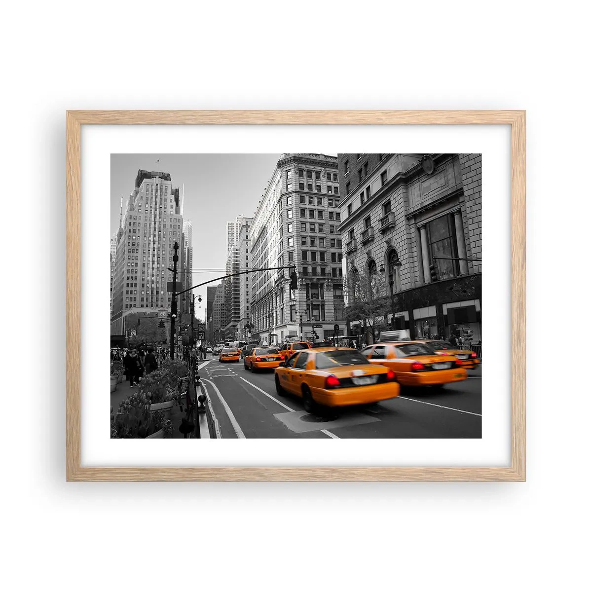 Affisch i ram av ljusek - Storstadens solar - 50x40 cm