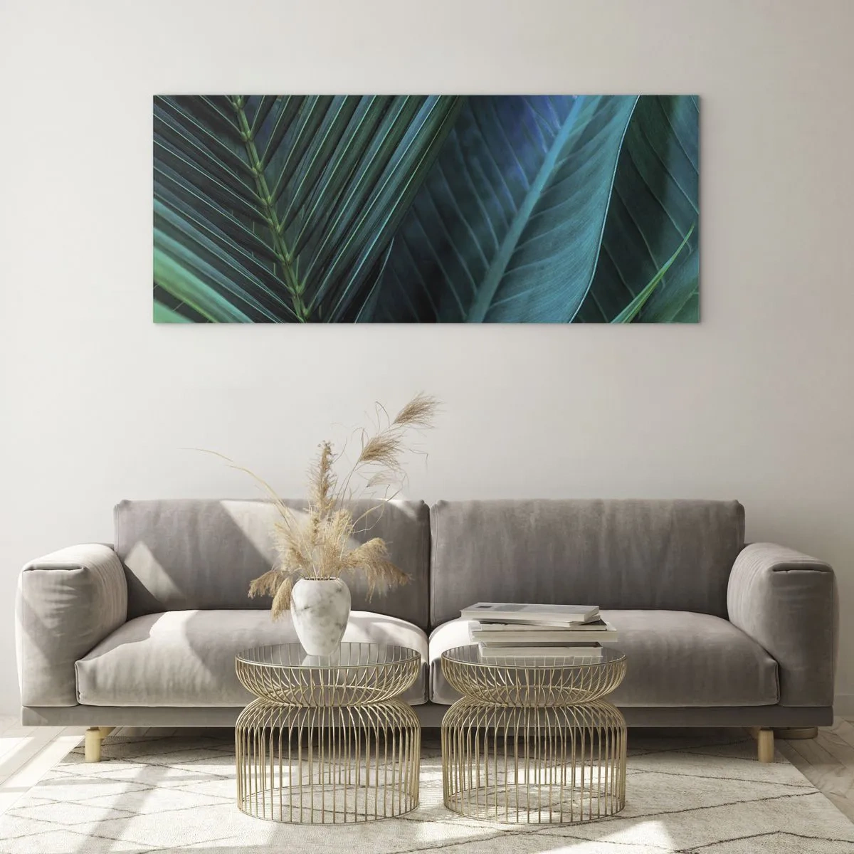 Glastavla - Bild på glas - Grönskans anatomi - 90x30 cm