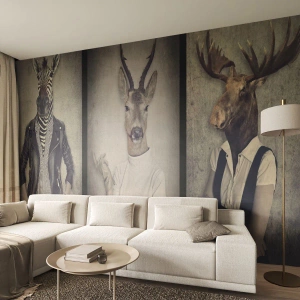 Fototapet Standard Eco - Må gesterna tala - Abstraktion, Fantasi, Revben - 350x256 cm