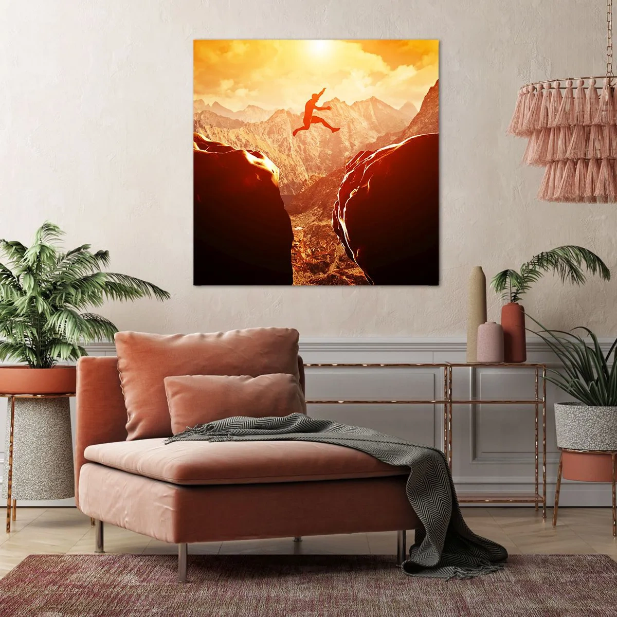 Canvastavla - Bild på duk - Passera gränser - 60x60 cm