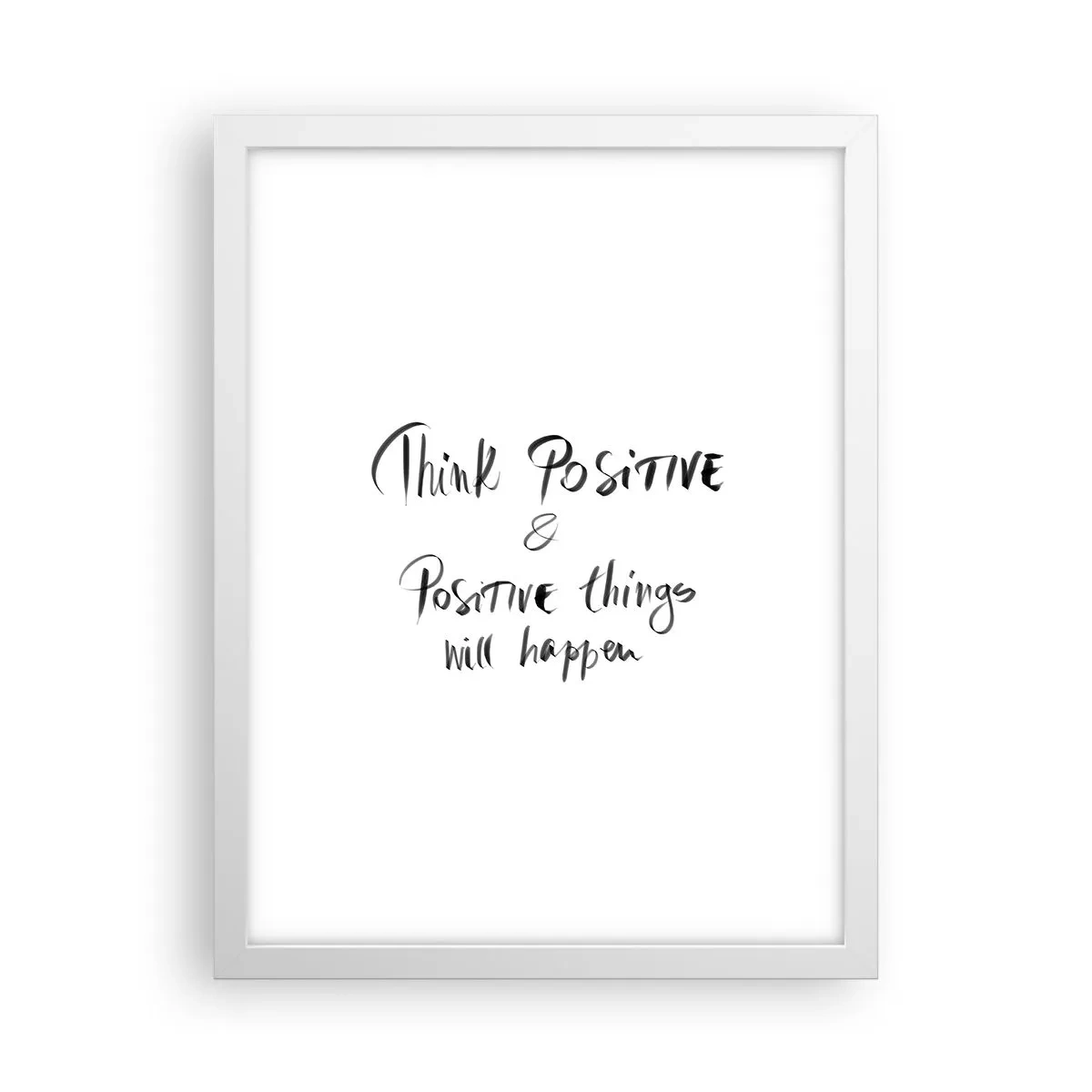 Affisch i vit ram - Hur ska man leva? - 30x40 cm