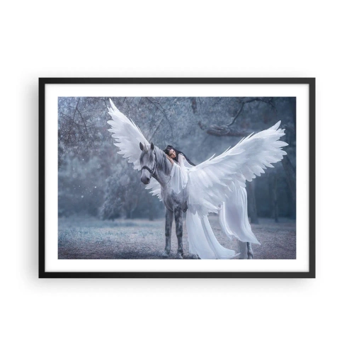 Affisch i svart ram - En stund full av inspiration - 70x50 cm