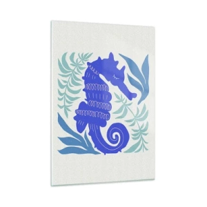 Glastavla - Bild på glas - På enundervattenäng - 50x70 cm