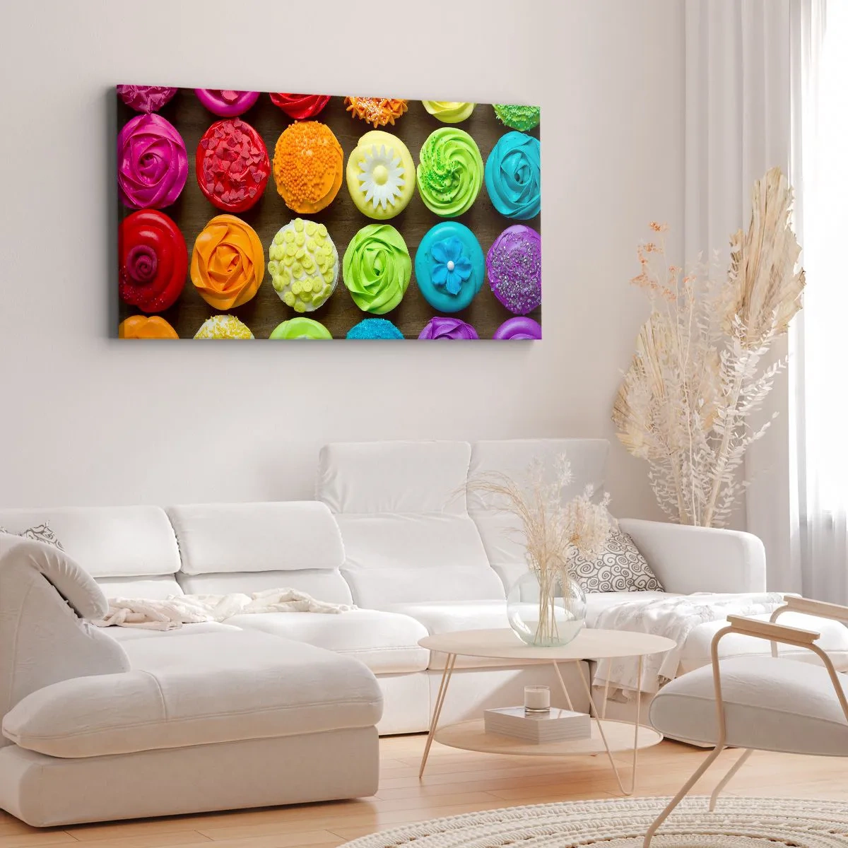 Canvastavla - Bild på duk - Alla olika - alla goda - 100x40 cm
