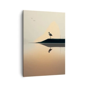 Canvastavla - Bild på duk - Herre på sjön - 50x70 cm