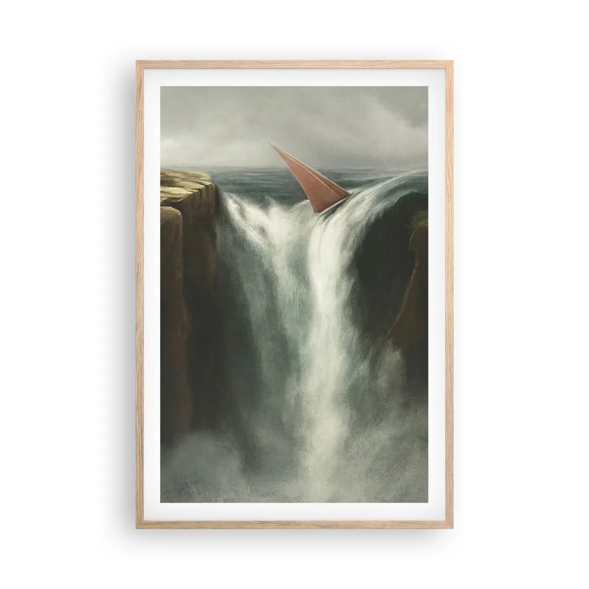Affisch i ram av ljusek - Livets varning - 61x91 cm
