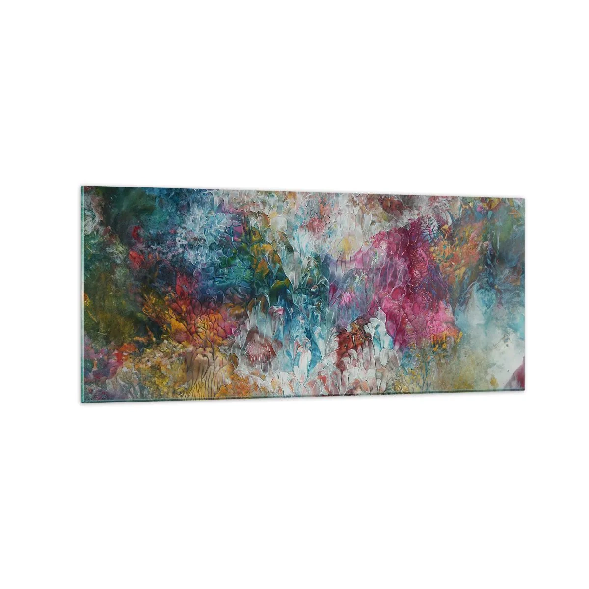 Glastavla - Bild på glas - I full blom - 120x50 cm