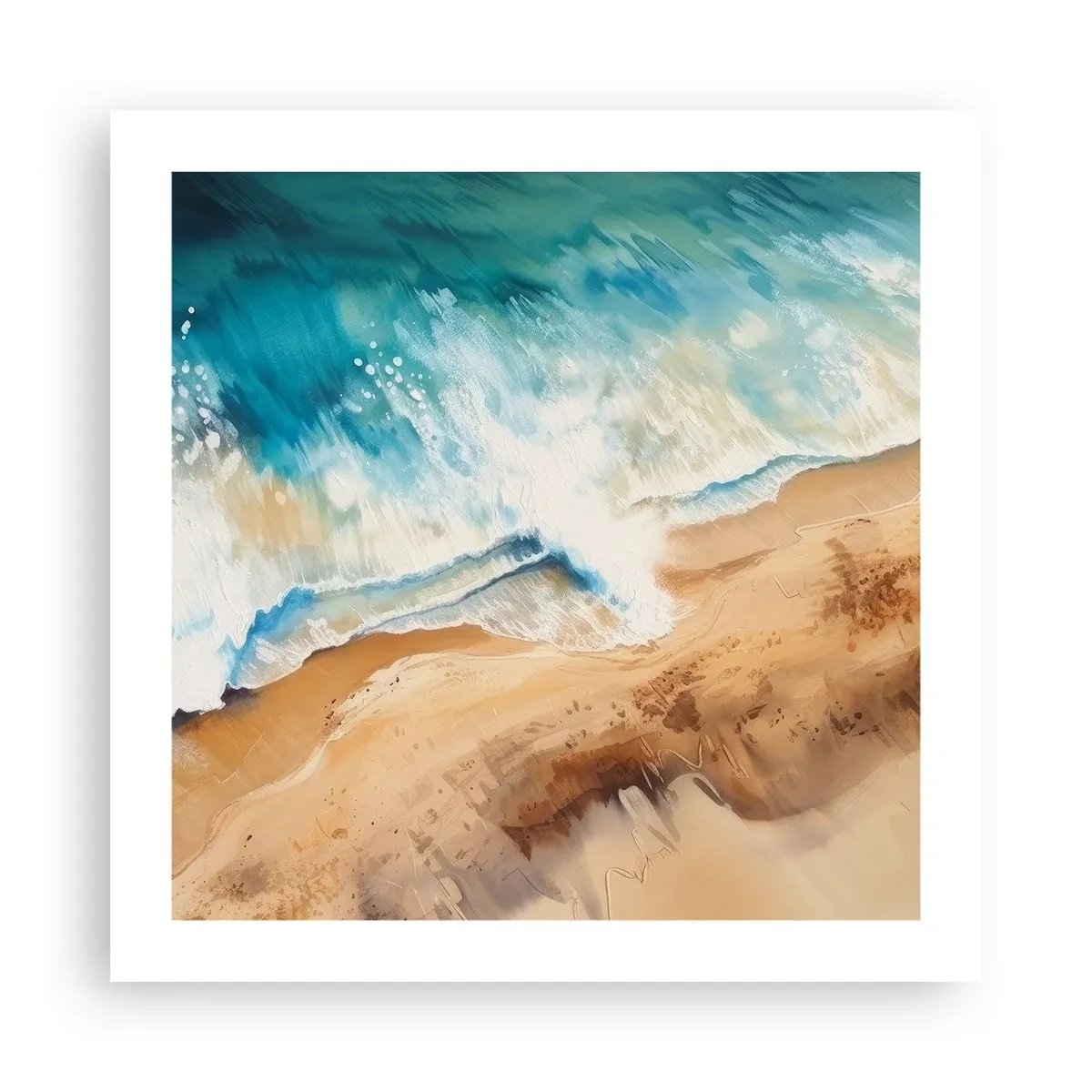 Affisch - Den återkommande vågen - 50x50 cm