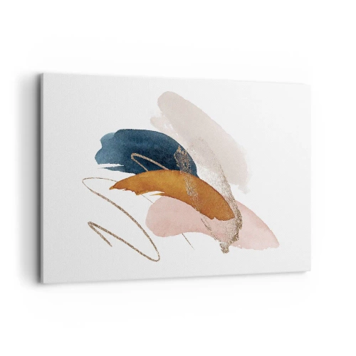 Canvastavla - Bild på duk - Bevingad komposition - 100x70 cm