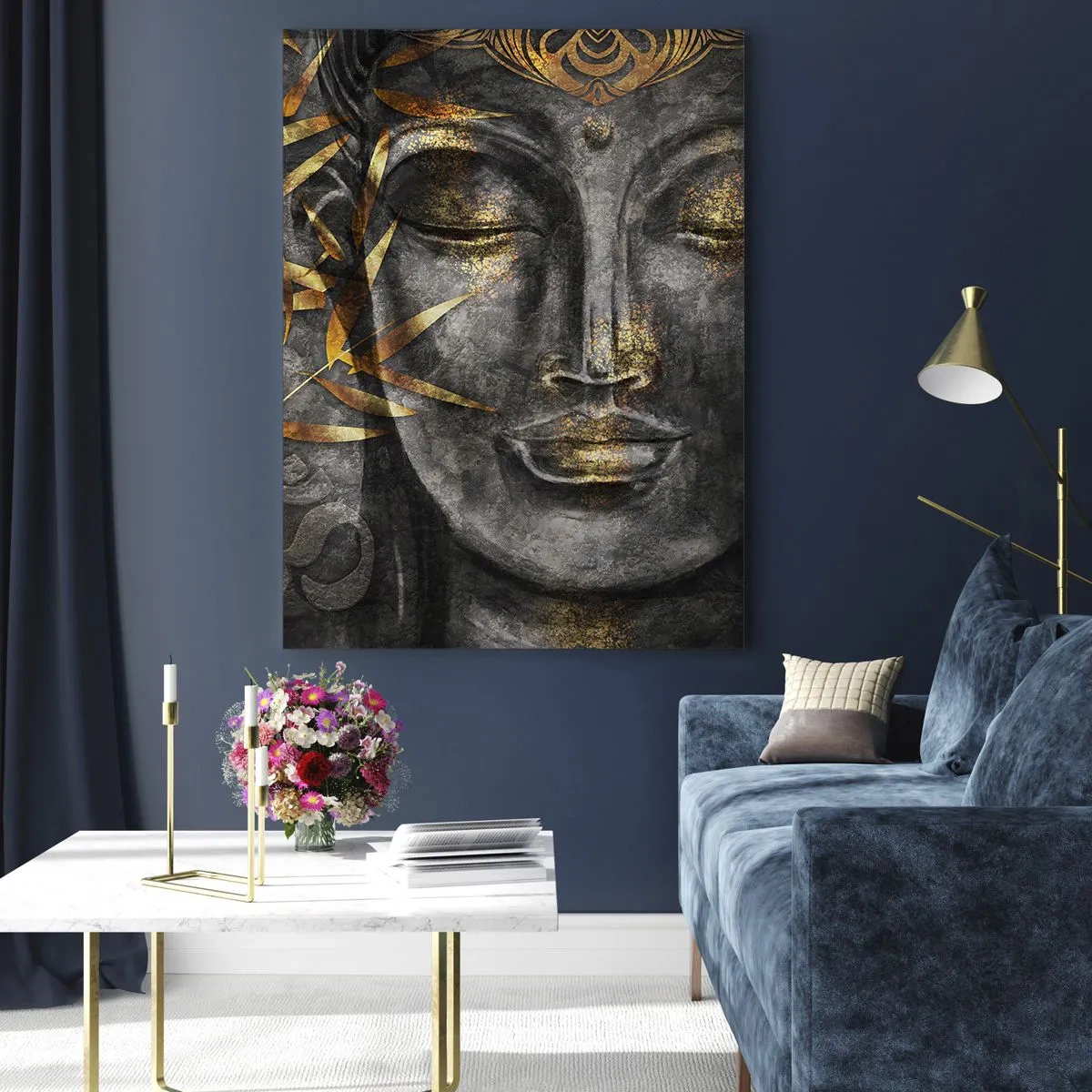 Glastavla - Bild på glas - Känn lugnet - 50x70 cm