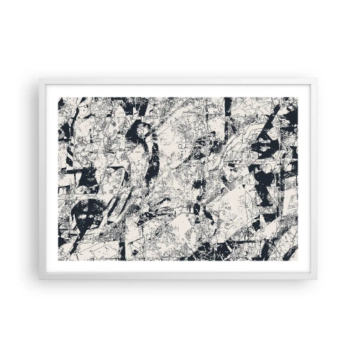 Affisch i vit ram - Motsatsernas interpenetration - 70x50 cm