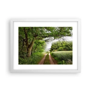 Affisch i vit ram - Et in Arcadia ego - 40x30 cm