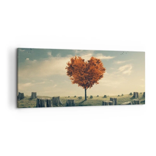 Canvastavla - Bild på duk - Det finns fortfarande hopp - 100x40 cm
