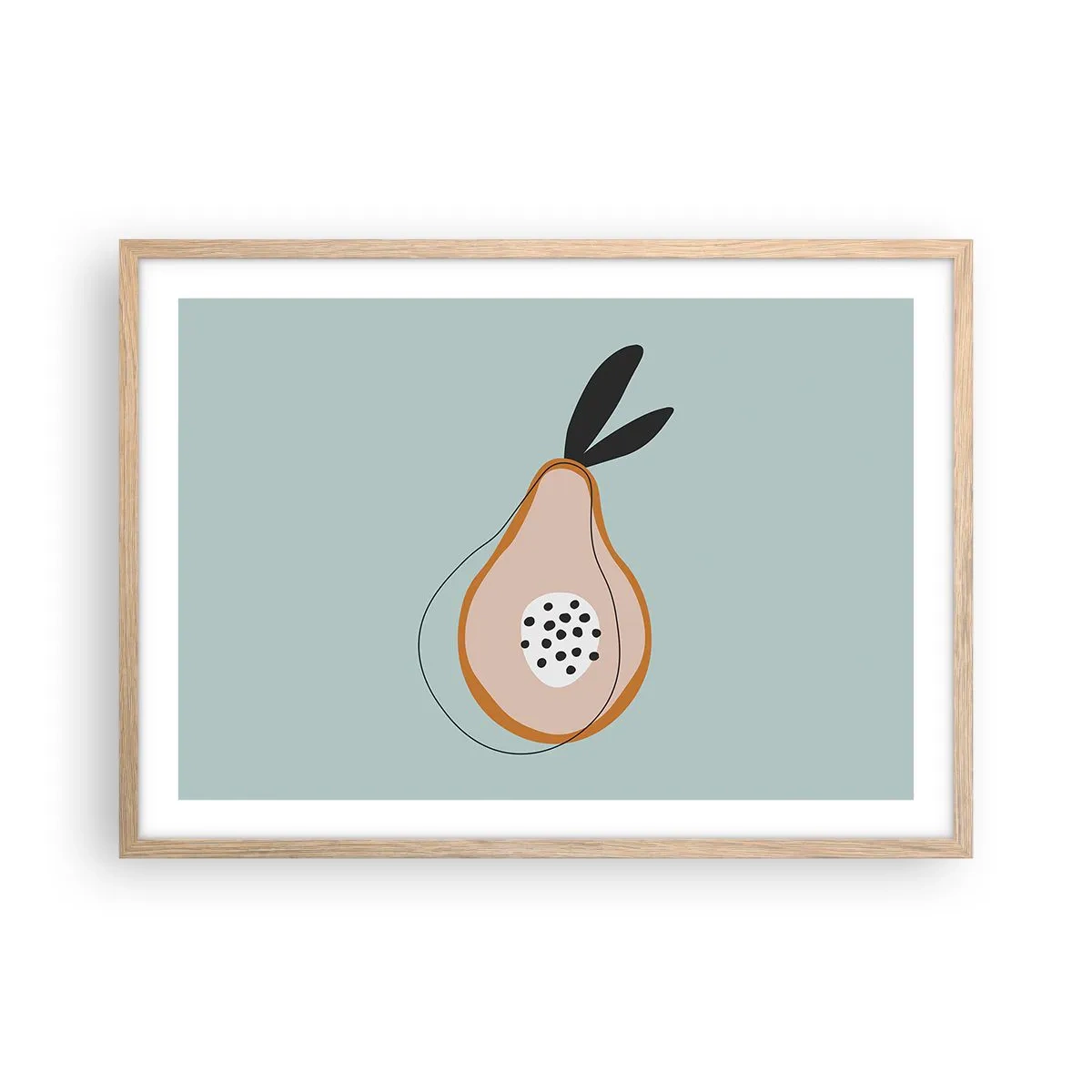 Affisch i ram av ljusek - Att tränga in i sakens natur - 70x50 cm