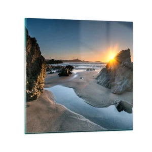 Glastavla - Bild på glas - Orörd av människan - 40x40 cm