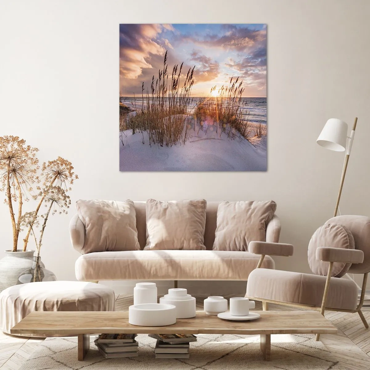 Canvastavla - Bild på duk - Farväl till solen och vinden - 30x30 cm