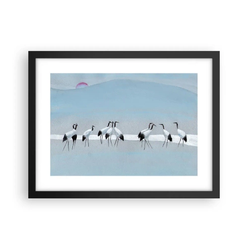 Affisch i svart ram - Efter en het dag - 40x30 cm