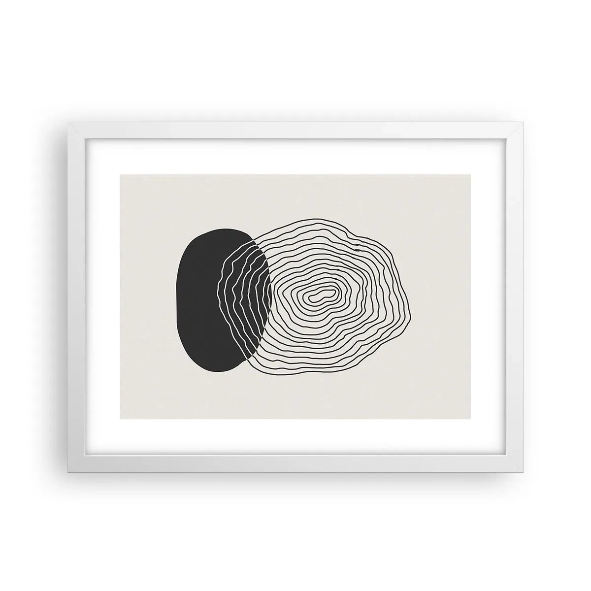 Affisch i vit ram - Varaktighet och vibration - 40x30 cm