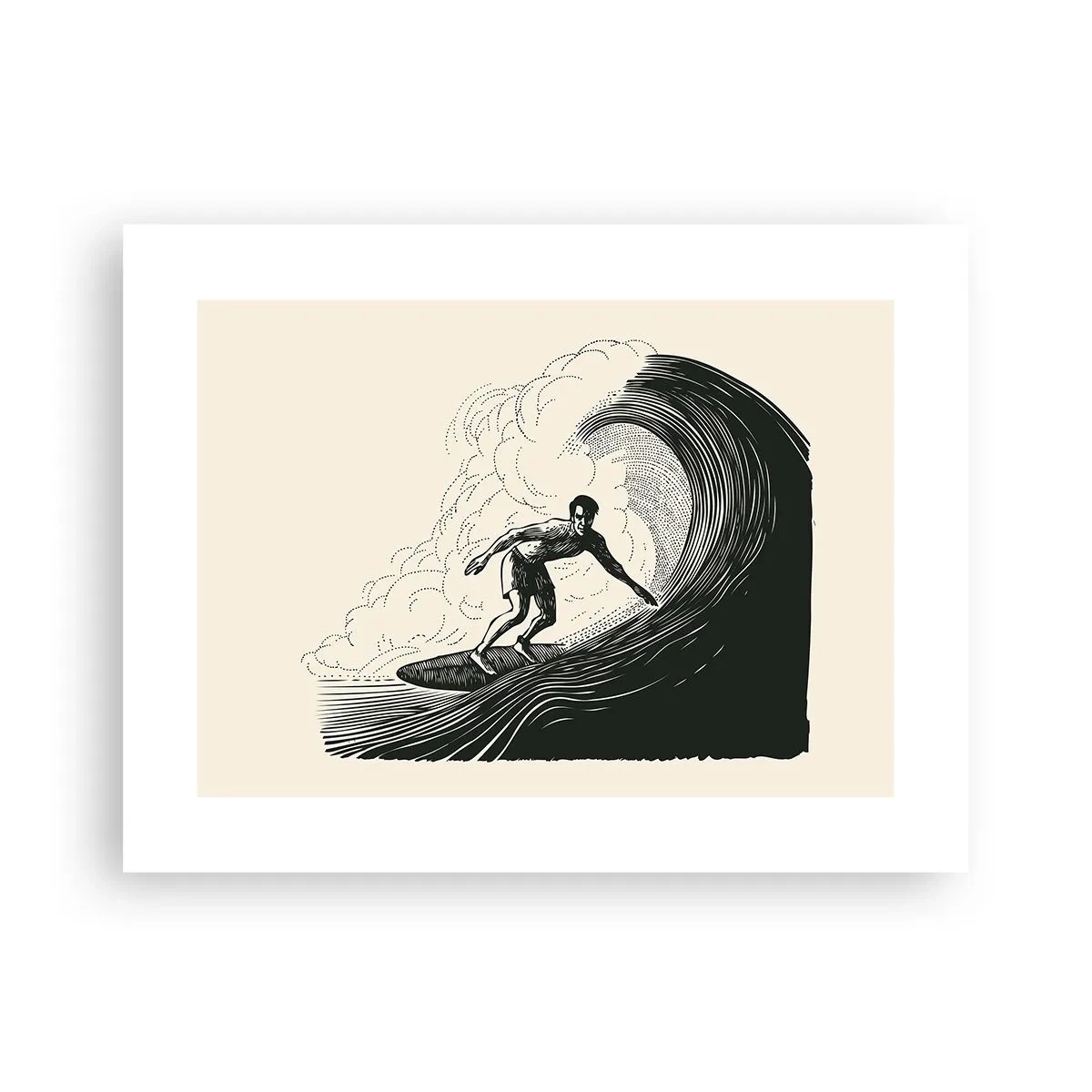 Affisch - Vågens kung - 40x30 cm
