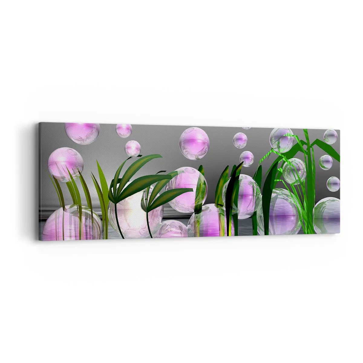 Canvastavla - Bild på duk - Tankeväckande komposition av lätthet och liv - 90x30 cm