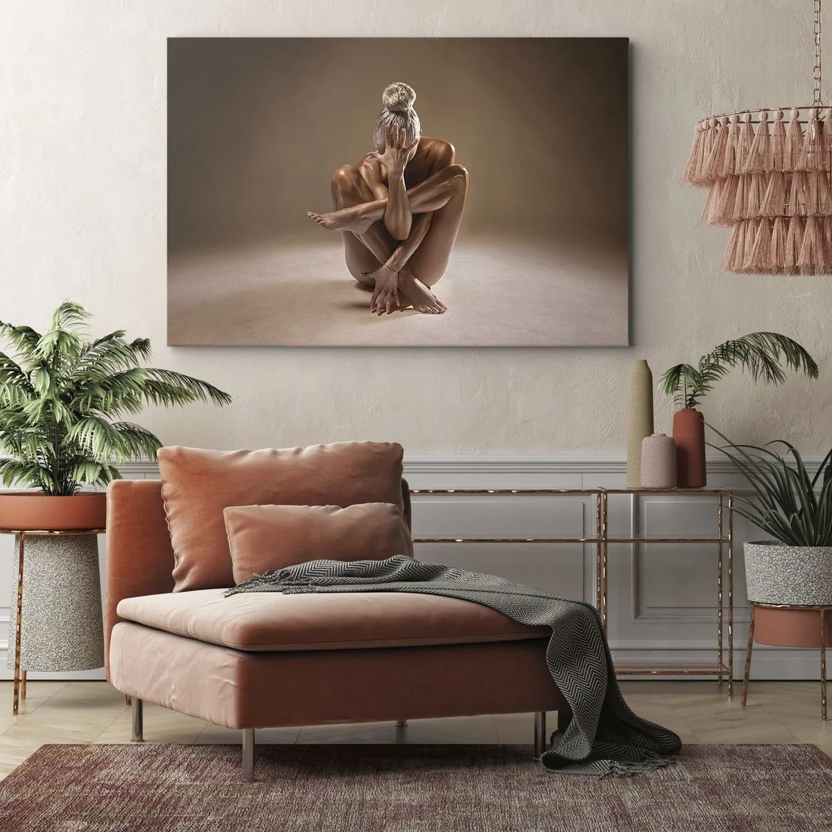 Canvastavla - Bild på duk - Kroppens och själens enighet - 100x70 cm