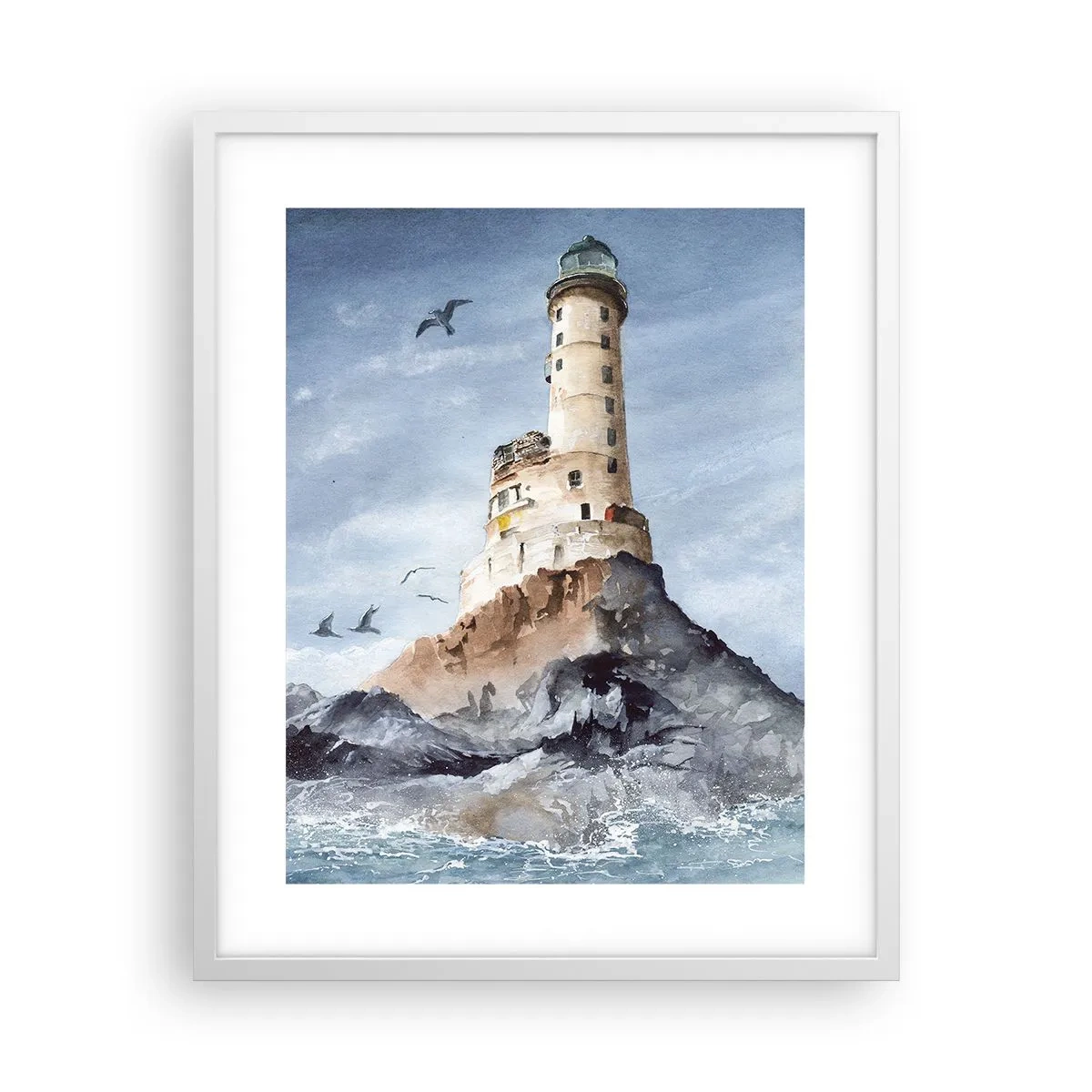 Affisch i vit ram - Oövervinnelig - 40x50 cm