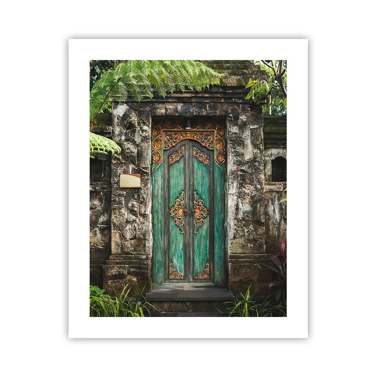 Affisch - Dörren till exotiska världen - 40x50 cm