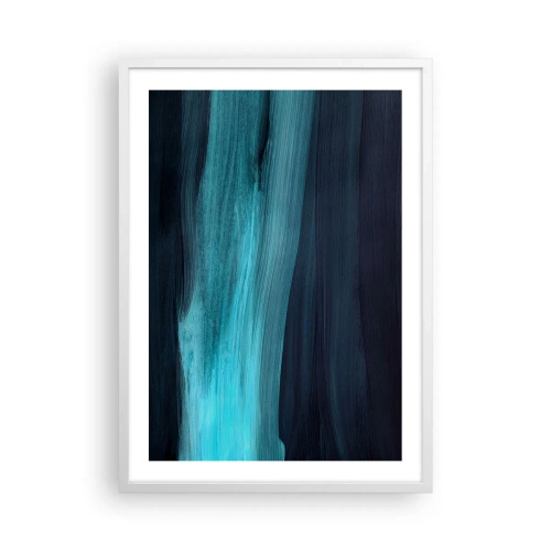 Affisch i vit ram - Flyt med strömmen - 50x70 cm