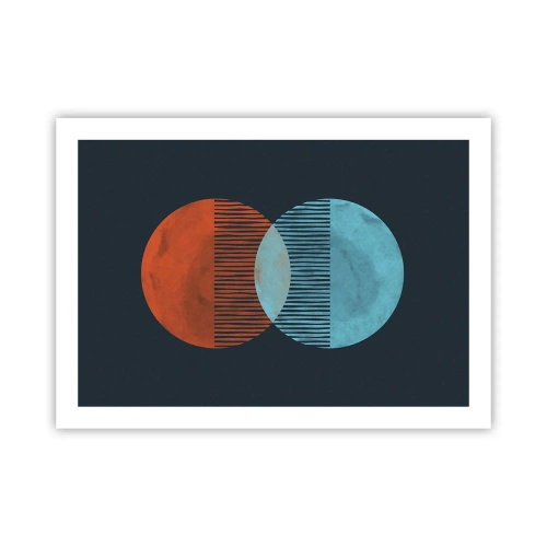 Affisch - Astronomisk fantasi - 70x50 cm