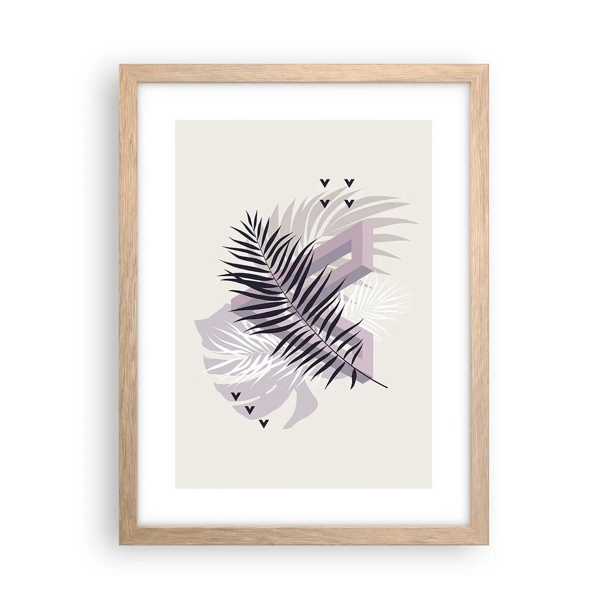 Affisch i ram av ljusek - Skuggans skugga - 30x40 cm