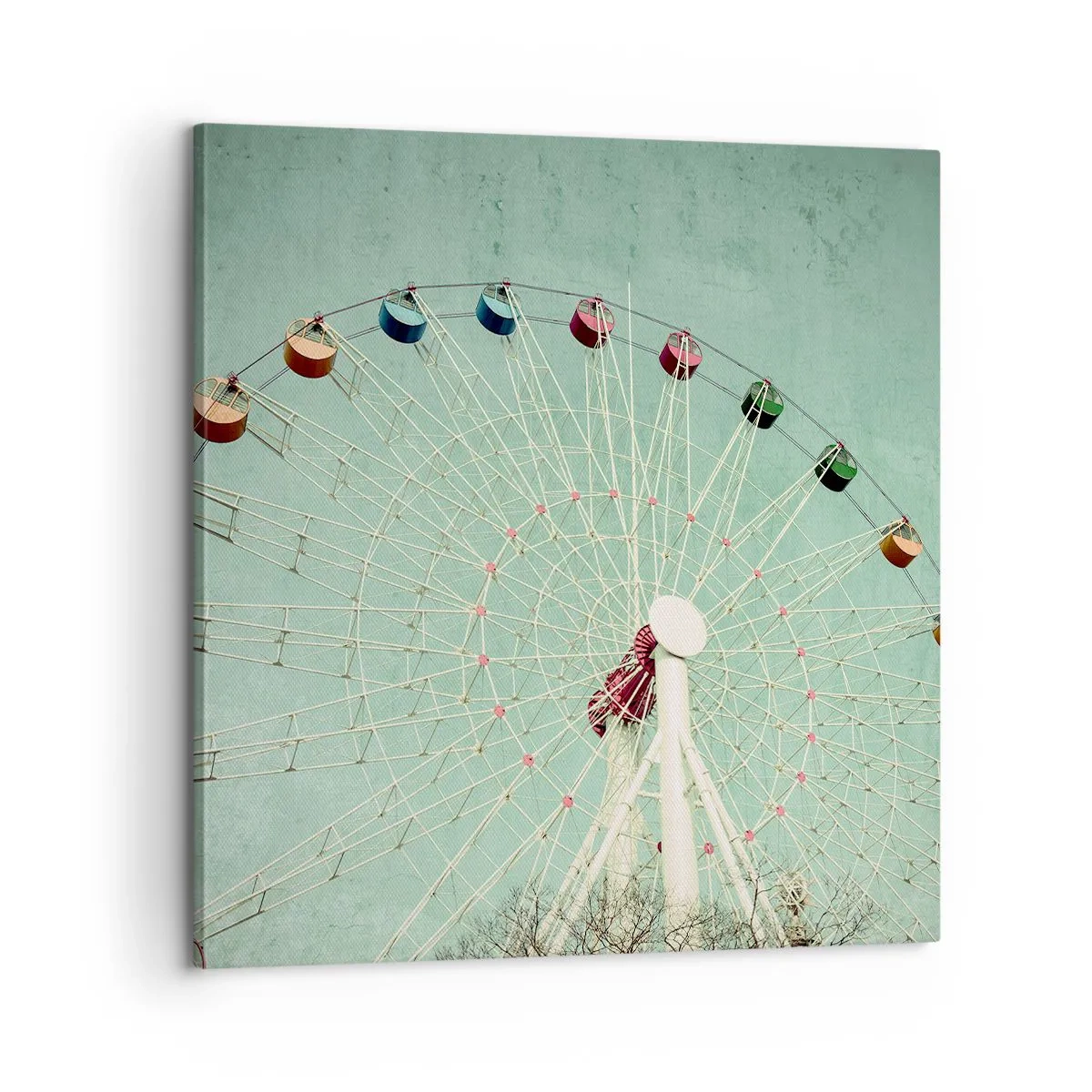 Canvastavla - Bild på duk - Välkommen att ha kul - 60x60 cm