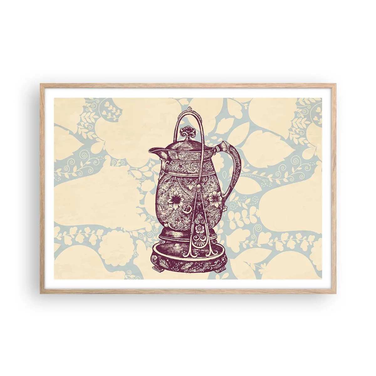 Affisch i ram av ljusek - Skönhet av det vardagliga livet - 100x70 cm