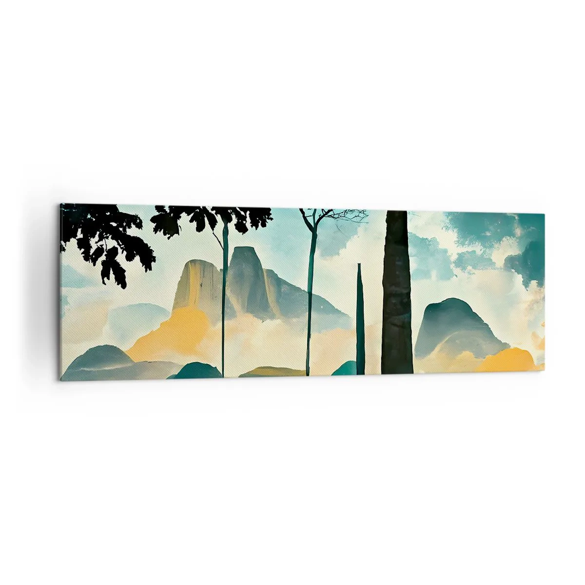 Canvastavla - Bild på duk - Fortfarande högre och högre - 160x50 cm