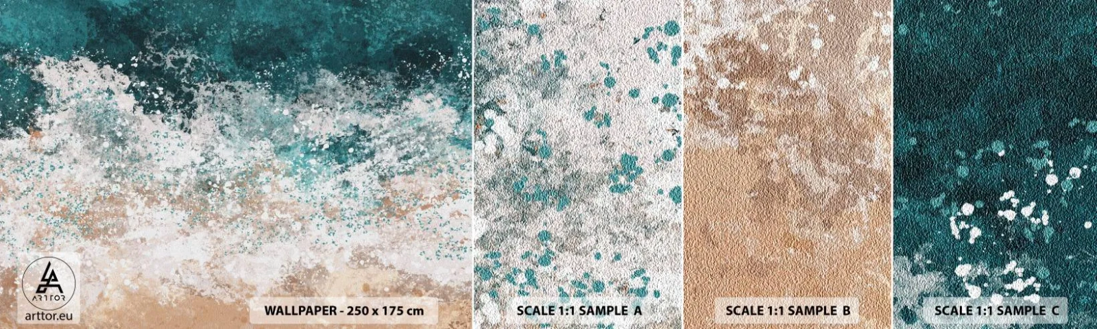 Fototapet Prov Standard Eco - Berättelser från havet - Vatten, Strand, Hav - 100x30 cm