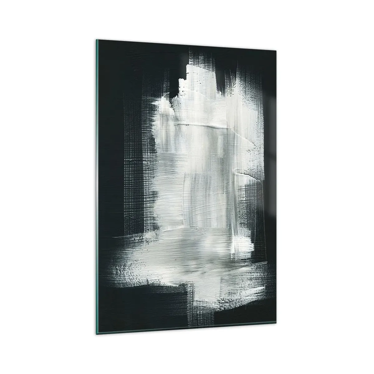 Glastavla - Bild på glas - Vävd av det vertikala och horisontella - 80x120 cm
