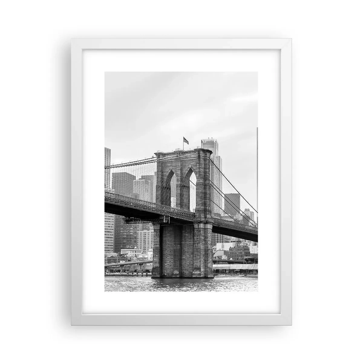 Affisch i vit ram - New York stämning - 30x40 cm