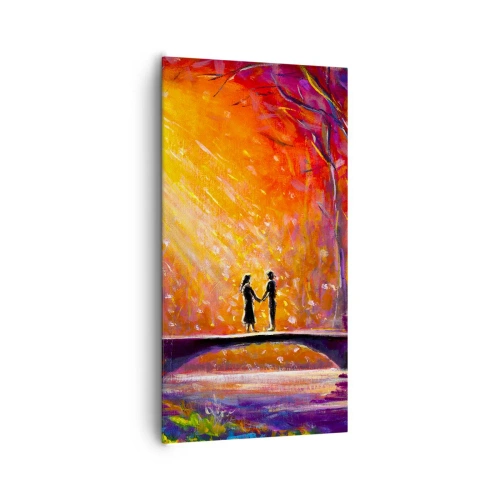 Canvastavla - Bild på duk - Himlen älskar också dem - 65x120 cm