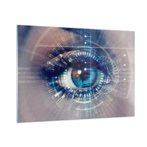 Glastavla - Bild på glas - Du tror att du känner mig - 100x70 cm