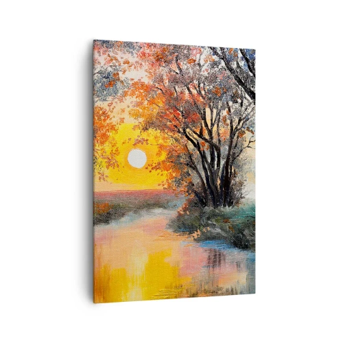 Canvastavla - Bild på duk - Höststämning - 70x100 cm