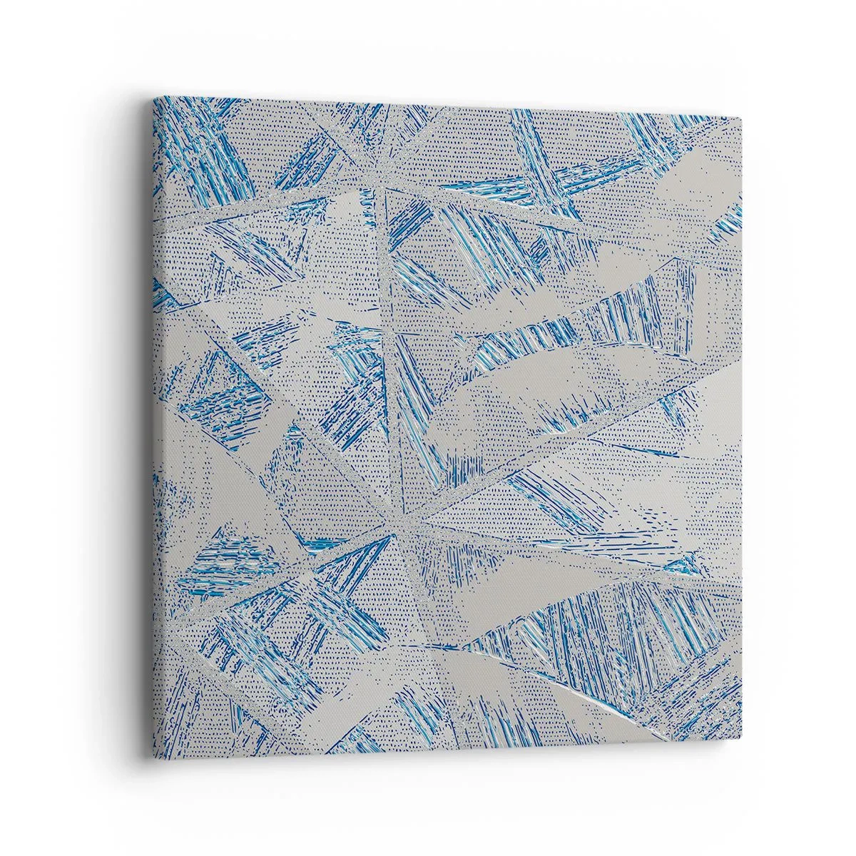 Canvastavla - Bild på duk - I en gråblå labyrint - 40x40 cm