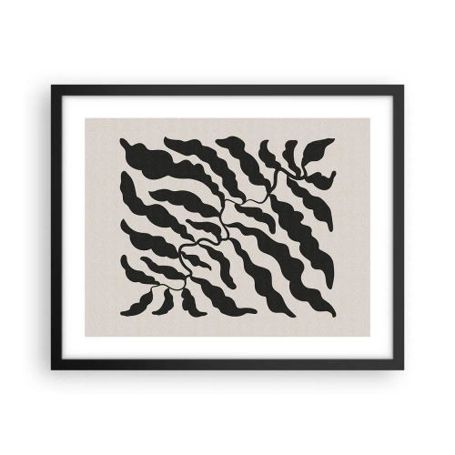 Affisch i svart ram - Kvadratens natur - 50x40 cm