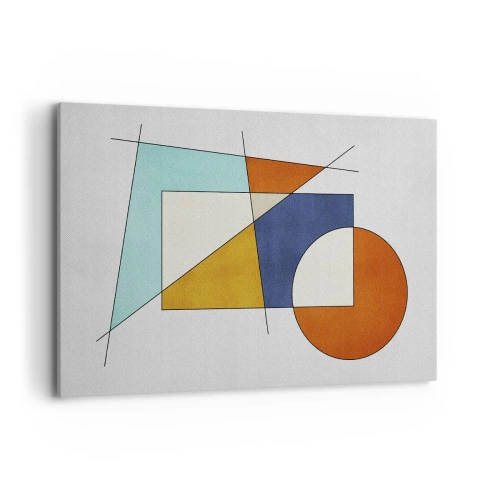 Canvastavla - Bild på duk - Abstraktion: modernistiskt nöje - 120x80 cm
