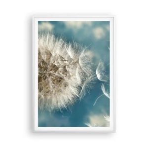 Affisch i vit ram - Ängelns andetag - 70x100 cm