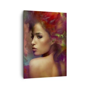 Canvastavla - Bild på duk - Vackrare är regnbågen, delikat som dimman - 50x70 cm